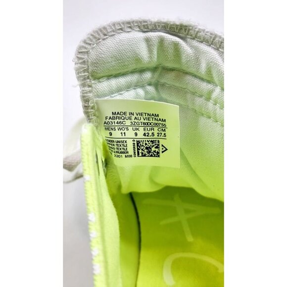 CONVERSE UNT1TL3D High Top neon sneakers Sz 9 NEW - Picture 8 of 8